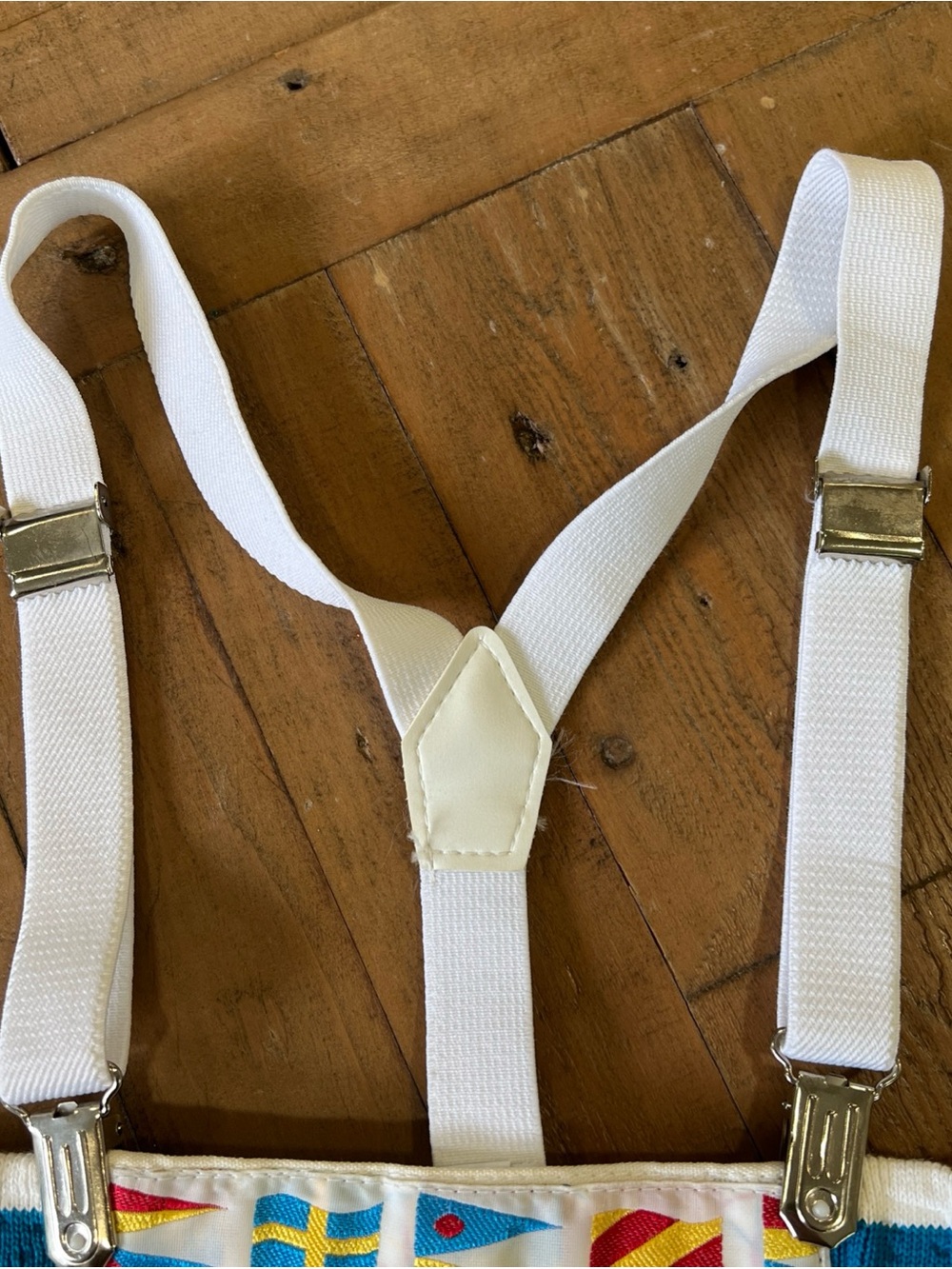 Vintage 1990s Suspender Sailor Shorts 18 Months Nautical Retro Yacht - Picture 5 of 9